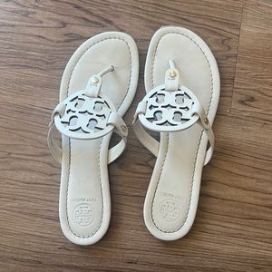 TORY BURCH WHITE MILLER SANDAL